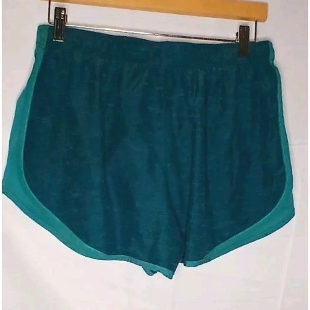 Nike Running Shorts Women's Size Large DARK BLUE  and TURQUOISE Lined